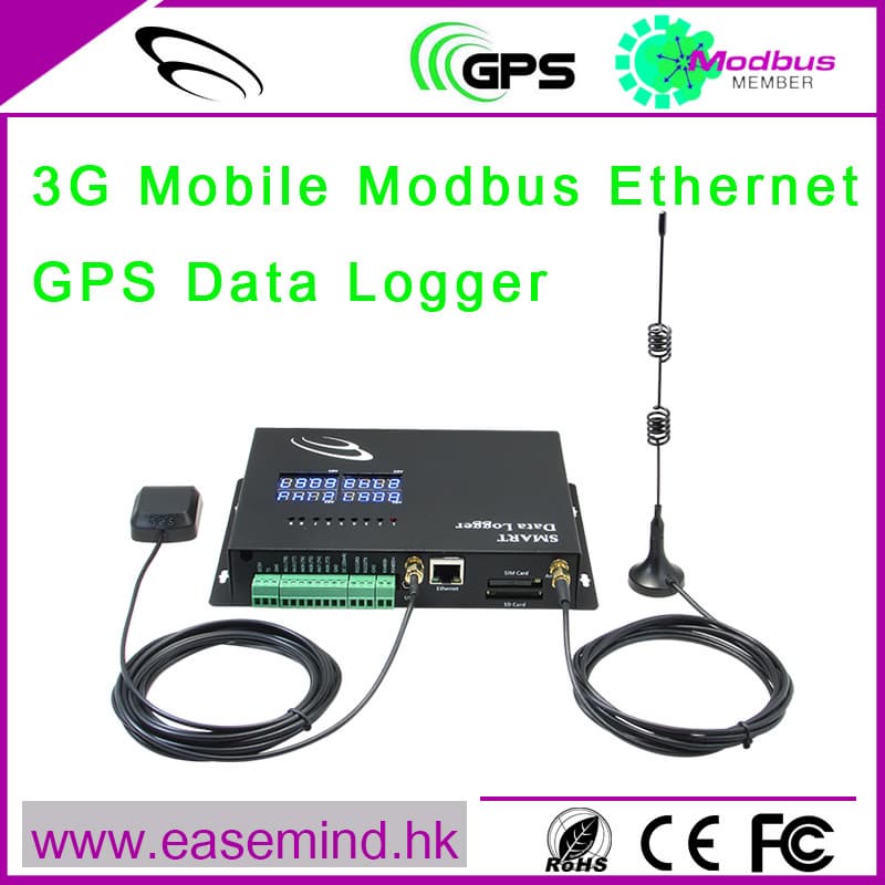 3G Mobile Modbus Ethernet GPS Data Logger